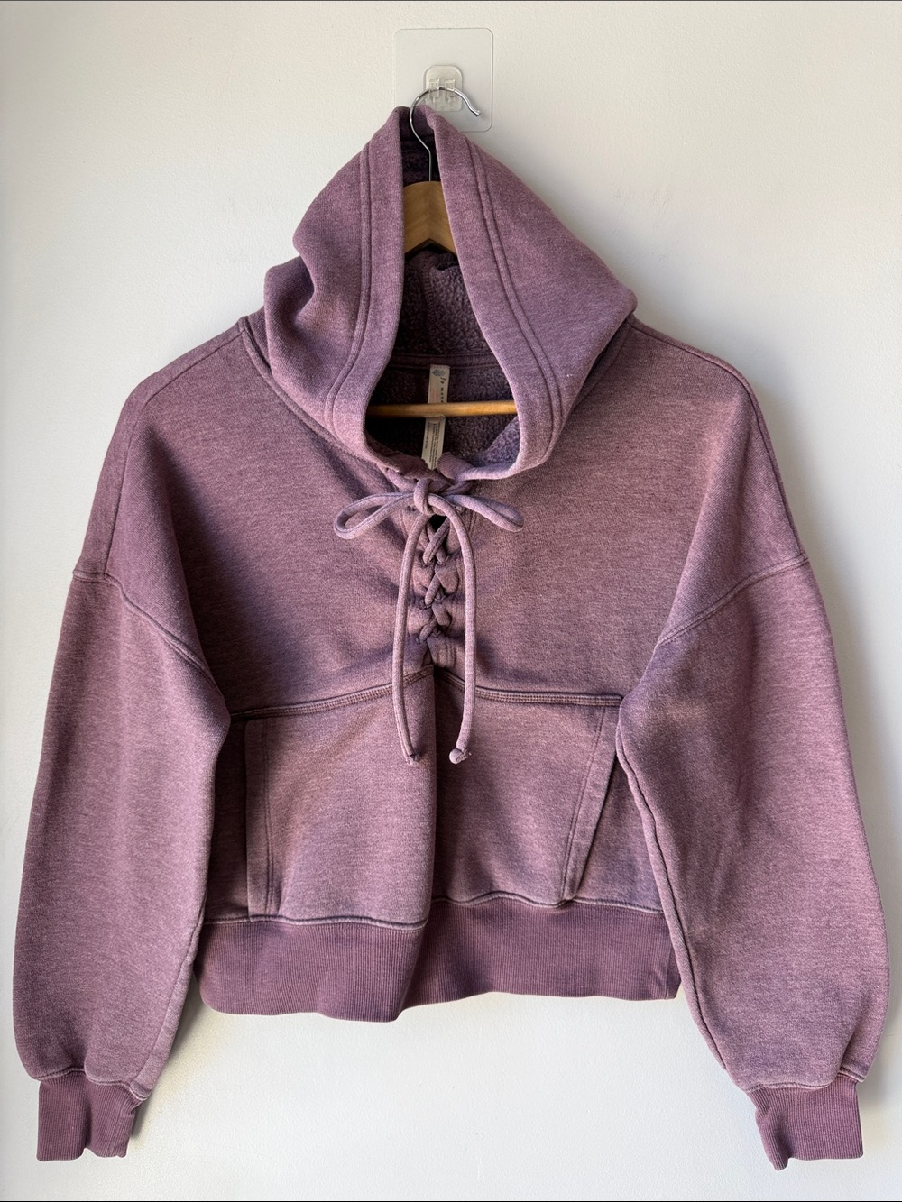 Free People Movement Believe It Lace-Up Hoodie
